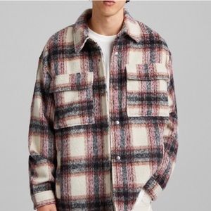 Bershka Wool Overshirt Jacket